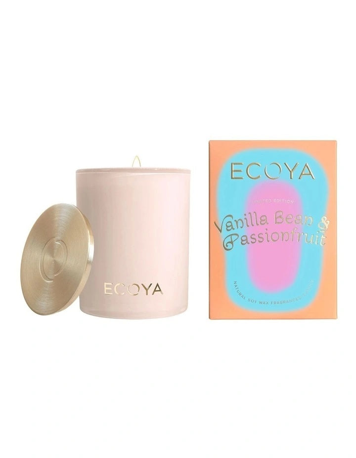 Ecoya - Vanilla Bean & Passionfruit Candle 400g