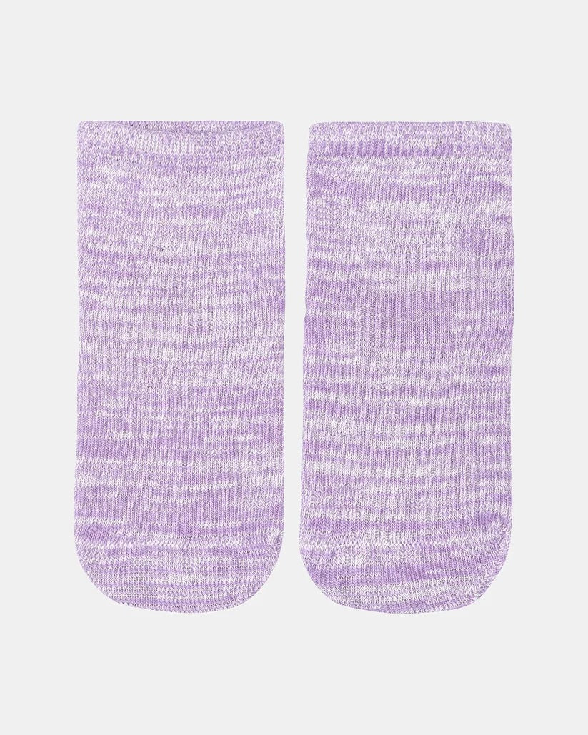 Toshi - Organic Socks Ankle Marle Lavender [sz:3-6]