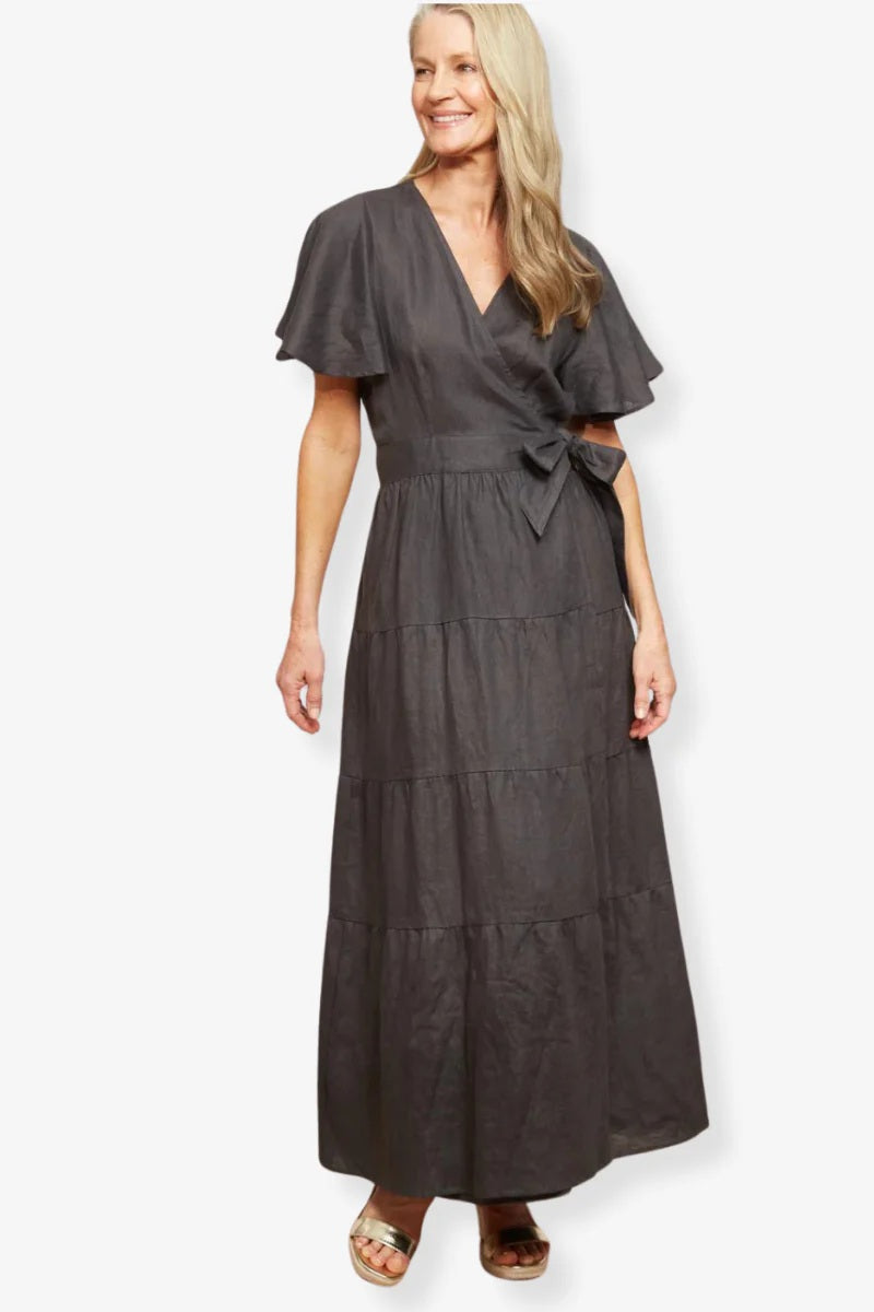 Eb And Ive - Halcyon Maxi Dress Oyster [sz:s]