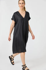 Eb & Ive - Studio Midi Shirt Dress Ebony [sz:small]