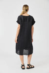 Eb & Ive - Studio Midi Shirt Dress Ebony [sz:small]