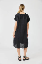 Eb & Ive - Studio Midi Shirt Dress Ebony [sz:small]