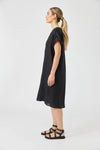 Eb & Ive - Studio Midi Shirt Dress Ebony [sz:small]