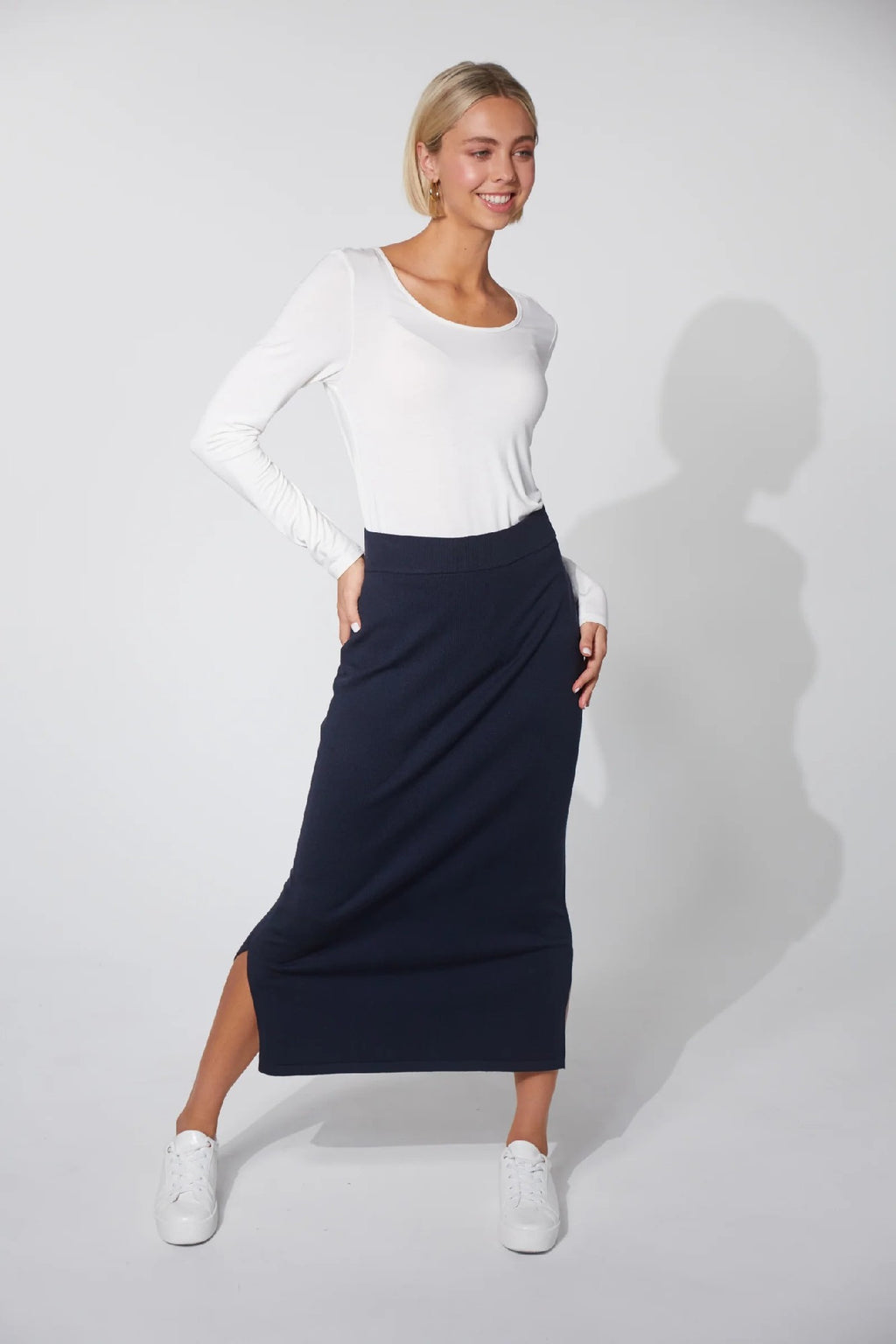 Nikolai Knit Skirt [sz:xs/s Clr:midnight]