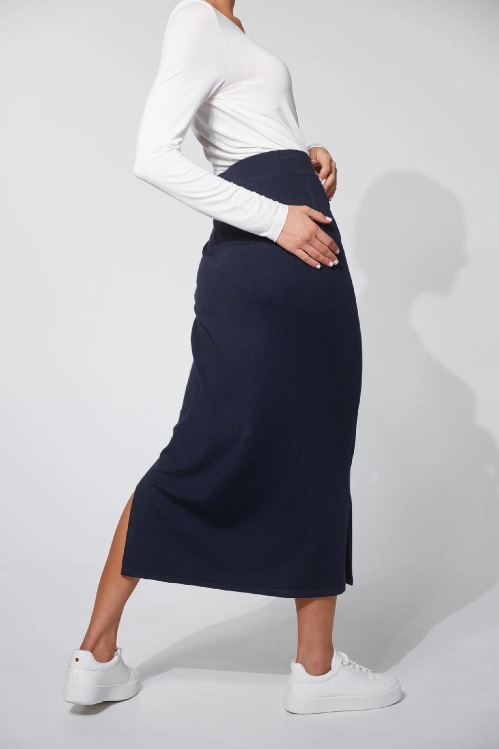 Nikolai Knit Skirt [sz:xs/s Clr:midnight]