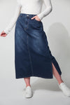 Dalton Denim Skirt [sz:s/m Clr:indigo]