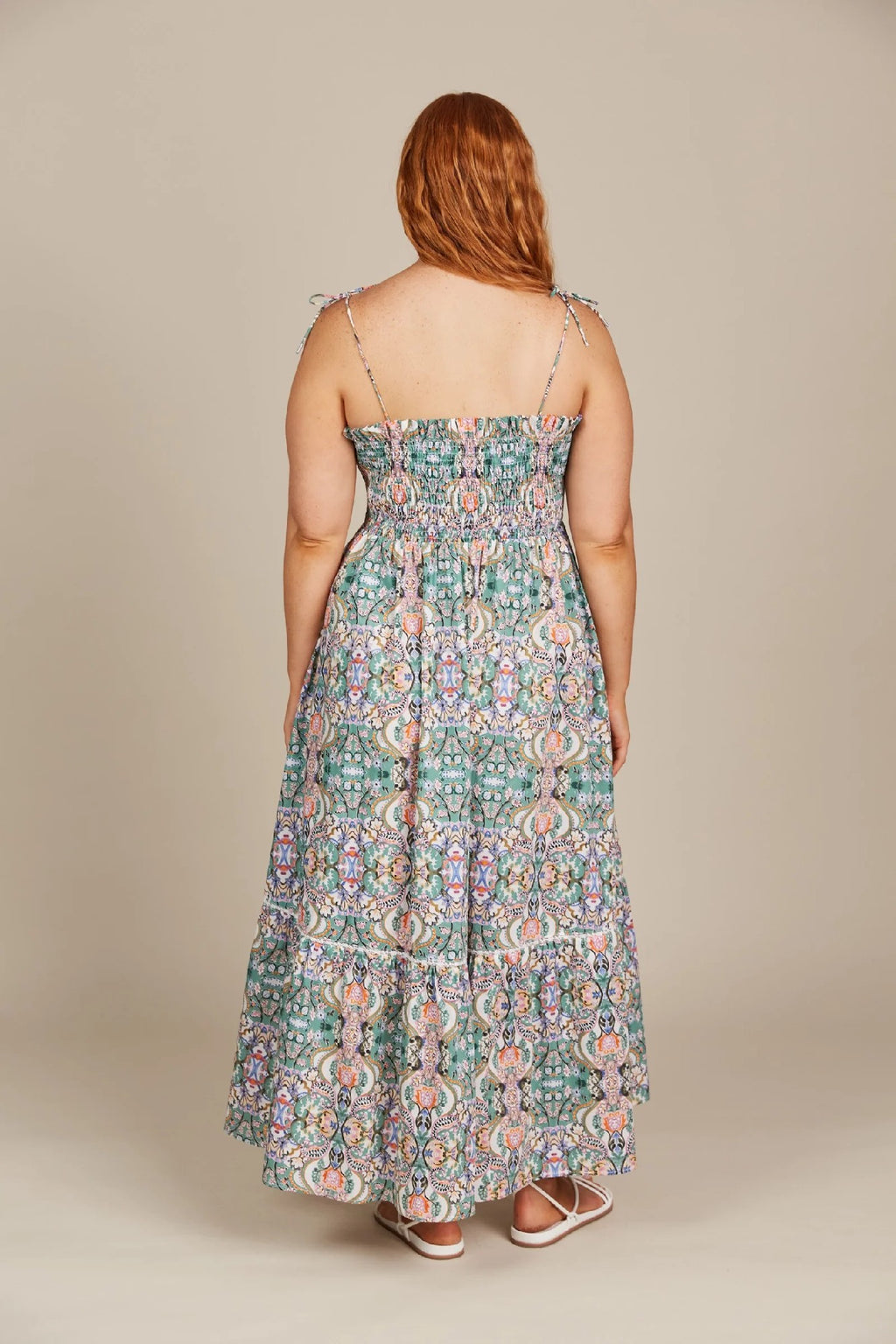 Isle Of Mine - Remi Shirred Maxi [sz:xs Clr:lotus Fleuron]