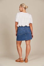 Isle Of Mine - Margot Denim Skirt [sz:xs Clr:stellar]