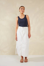 Dalton Denim Skirt [sz:xs/s Clr:white]