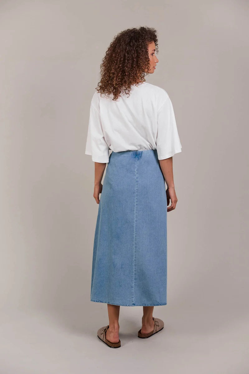 Eb & Ive - Pepi Denim Midi Skirt Denim [sz:s]