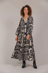 Eb And Ive - Elsie Maxi Dress Geo [sz:s]
