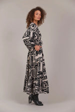 Eb And Ive - Elsie Maxi Dress Geo [sz:s]