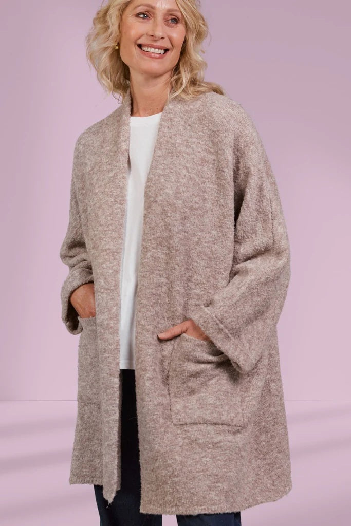 Eb & Ive - Folie Relaxed Cardigan Oat [sz:one Size]
