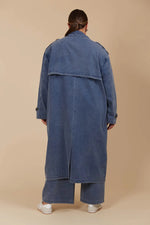 Isle Of Mine - Freya Trench Coat Denim [sz:m]