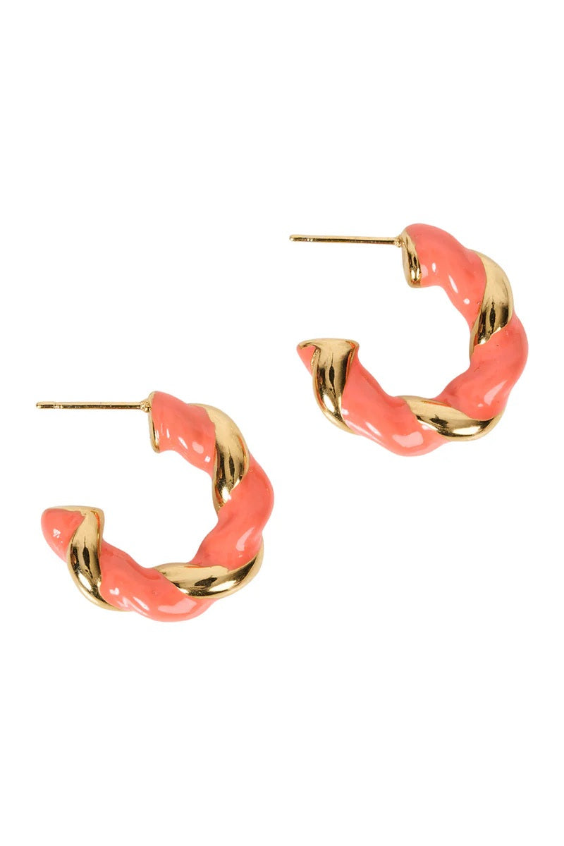 Eb And Ive - Treville Hoop Coral