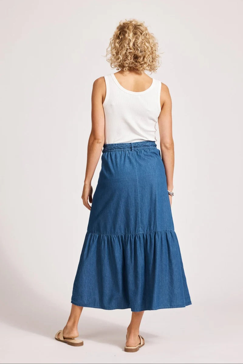 Eb And Ive - Melenia Denim Skirt Indigo [sz:s]
