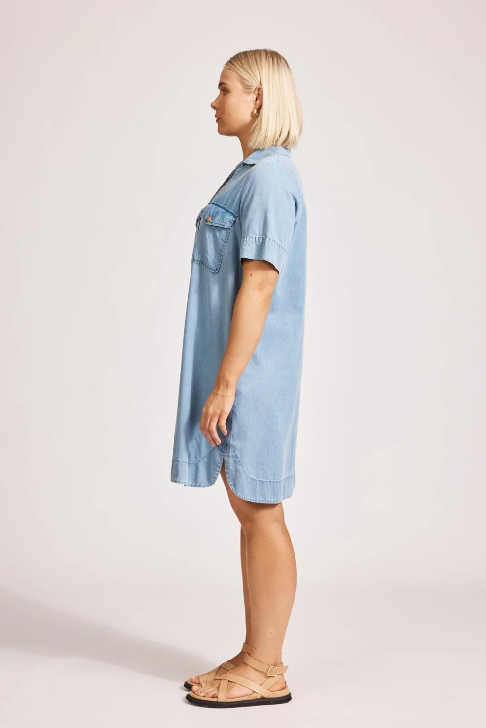 Eb And Ive - Melenia Denim Shirt Dress [sz:s]