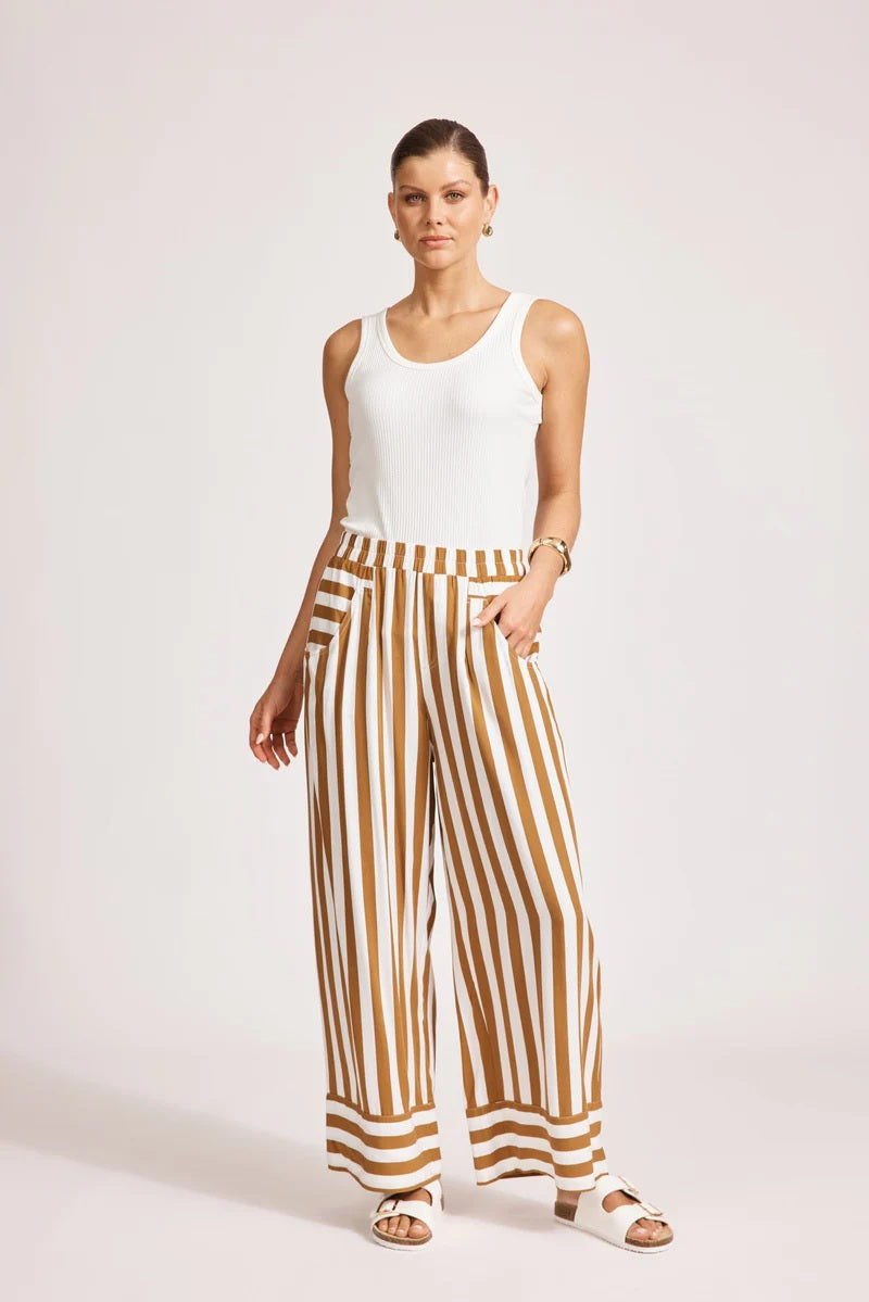 Eb And Ive - Treville Stripe Pant Caramel [sz:s]