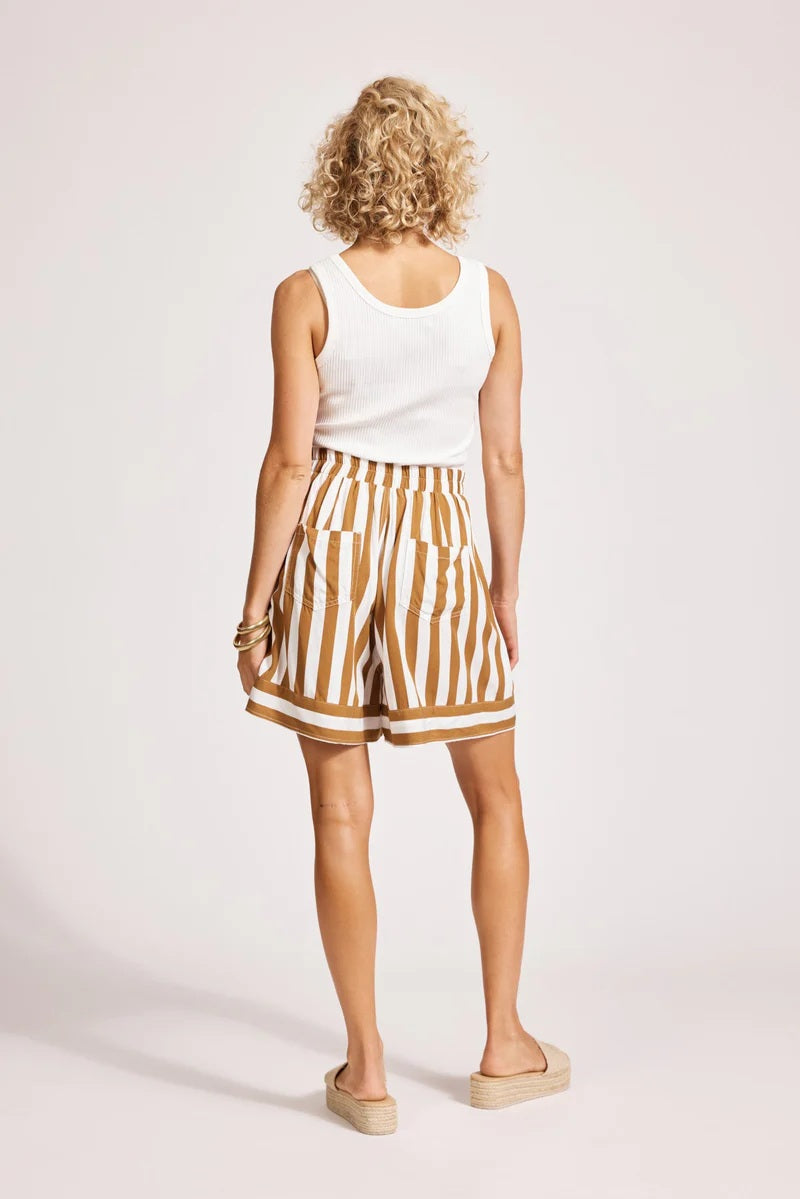 Eb And Ive - Treville Stripe Short Caramel [sz:s]