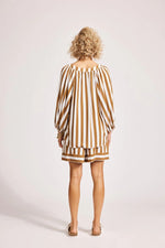 Eb And Ive - Treville Stripe Blouse Caramel [sz:s]