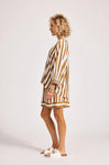 Eb And Ive - Treville Stripe Blouse Caramel [sz:s]