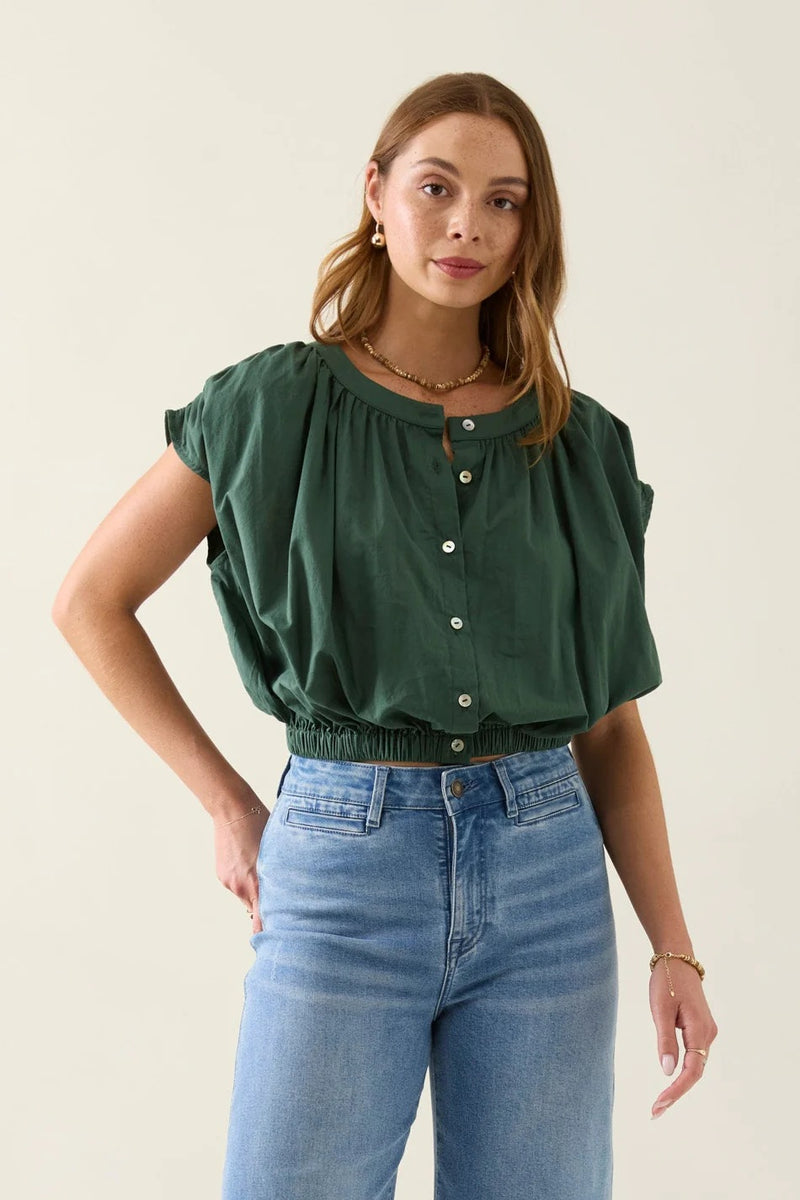 Isle Of Mine - Aurora Reversible Crop Top Myrtle [sz:s]