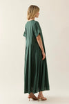 Isle Of Mine - Aurora Pleat Maxi Dress Myrtle [sz:s]