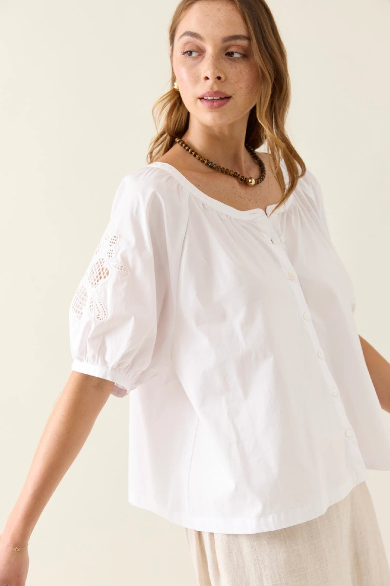 Isle Of Mine - Nilsa Button Top Lotus [sz:s]