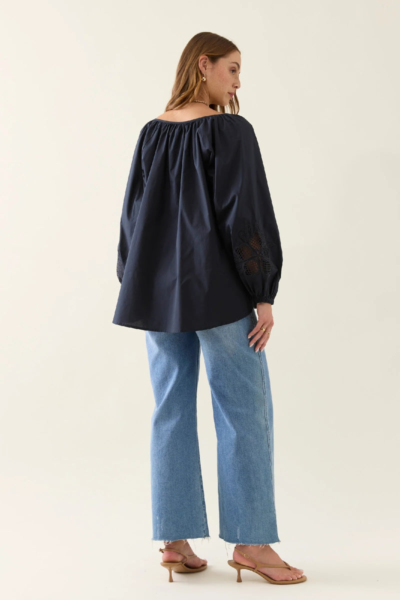Isle Of Mine - Nilsa Blouse Navy [sz:xs]
