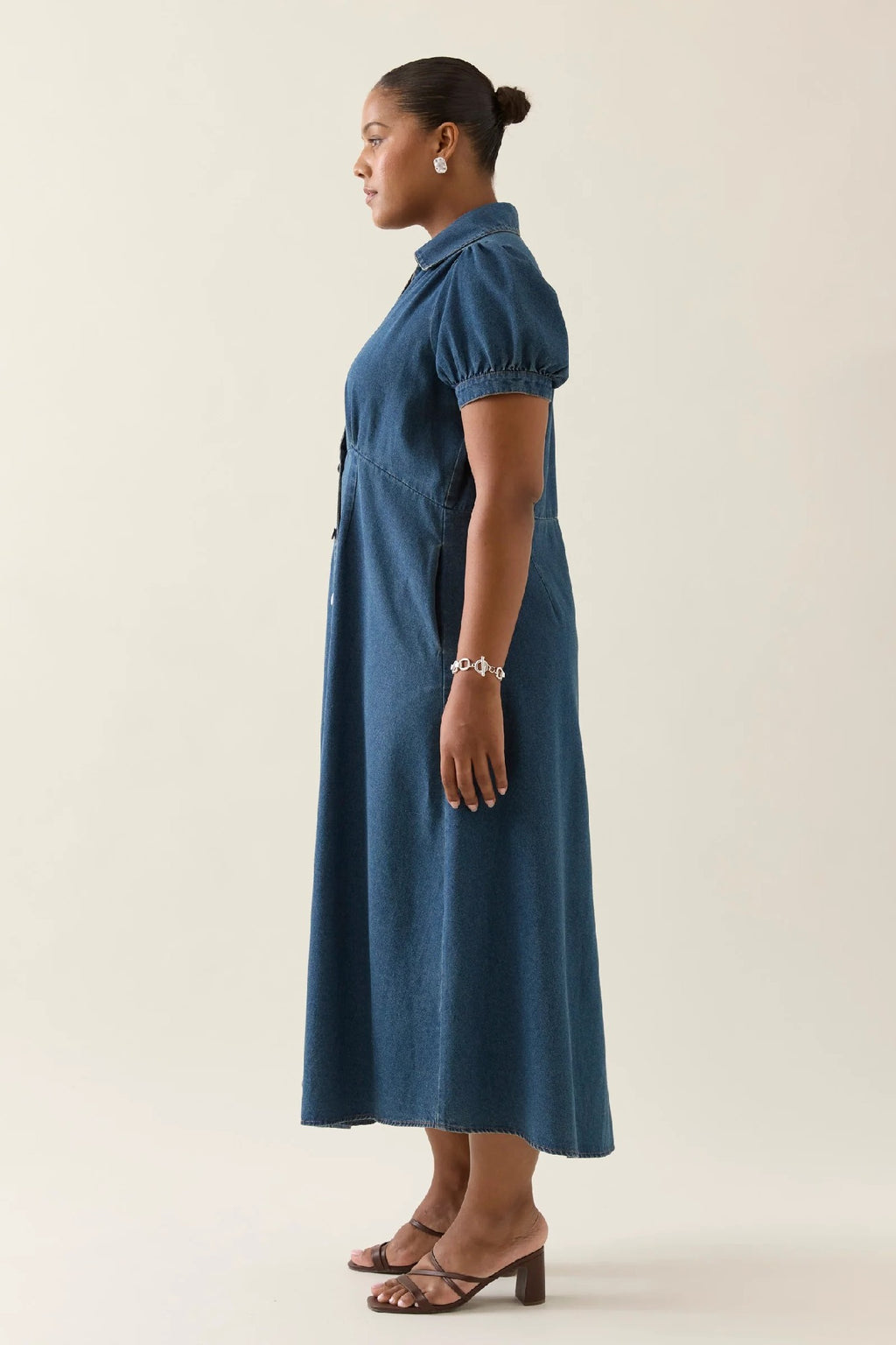 Isle Of Mine - Sofie Denim Maxi Dress Drift [sz:s]