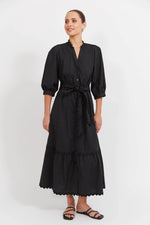 Haven - Brasilia Button Maxi Dress Black [sz:s]