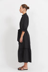 Haven - Brasilia Button Maxi Dress Black [sz:s]