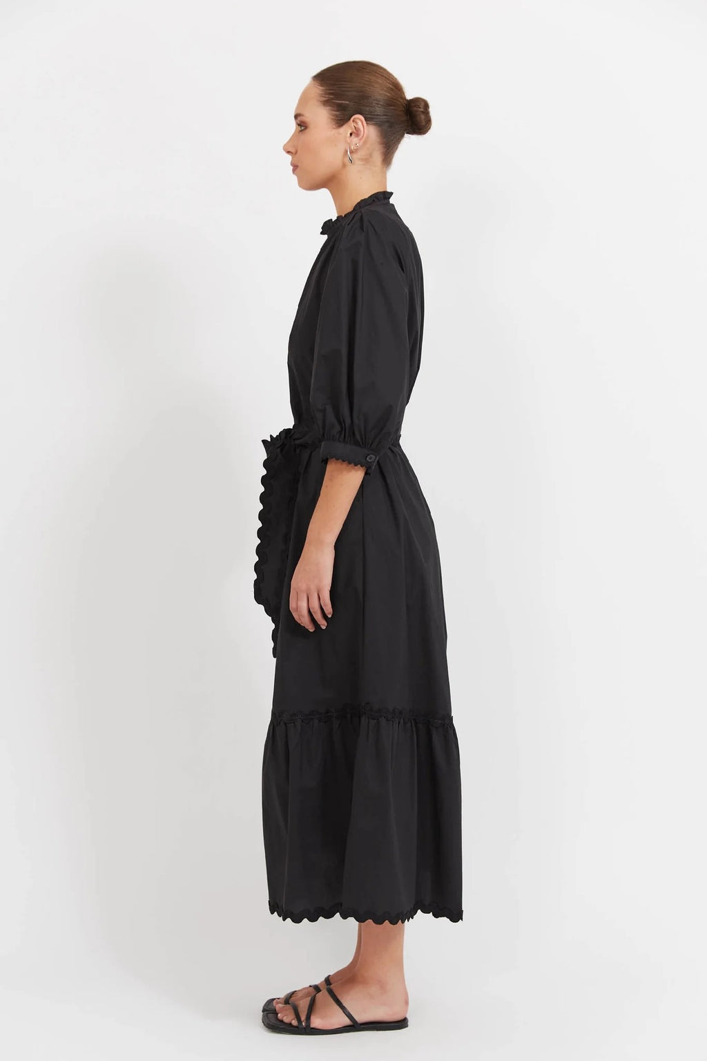 Haven - Brasilia Button Maxi Dress Black [sz:s]