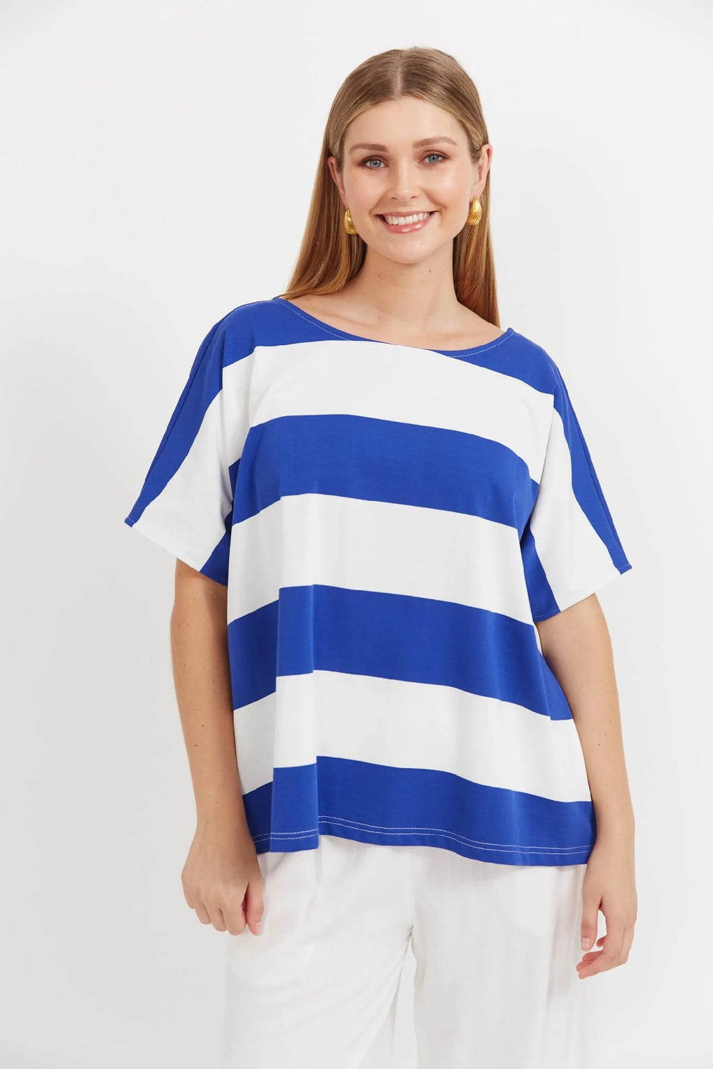 Haven - Jardin Stripe Tshirt Azul [sz:one Size]
