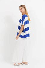 Haven - Jardin Stripe Tshirt Azul [sz:one Size]