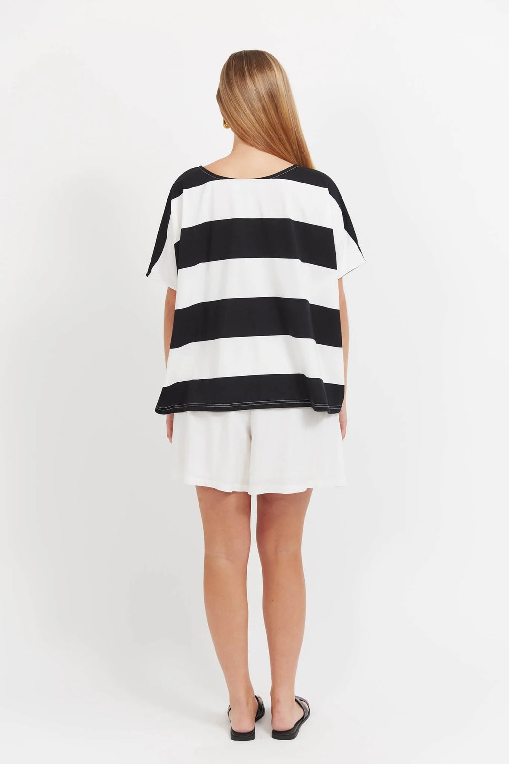 Haven - Jardin Stripe Tshirt Black [sz:one Size]