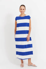 Haven - Jardin Stripe Tshirt Dress Azul [sz:s]