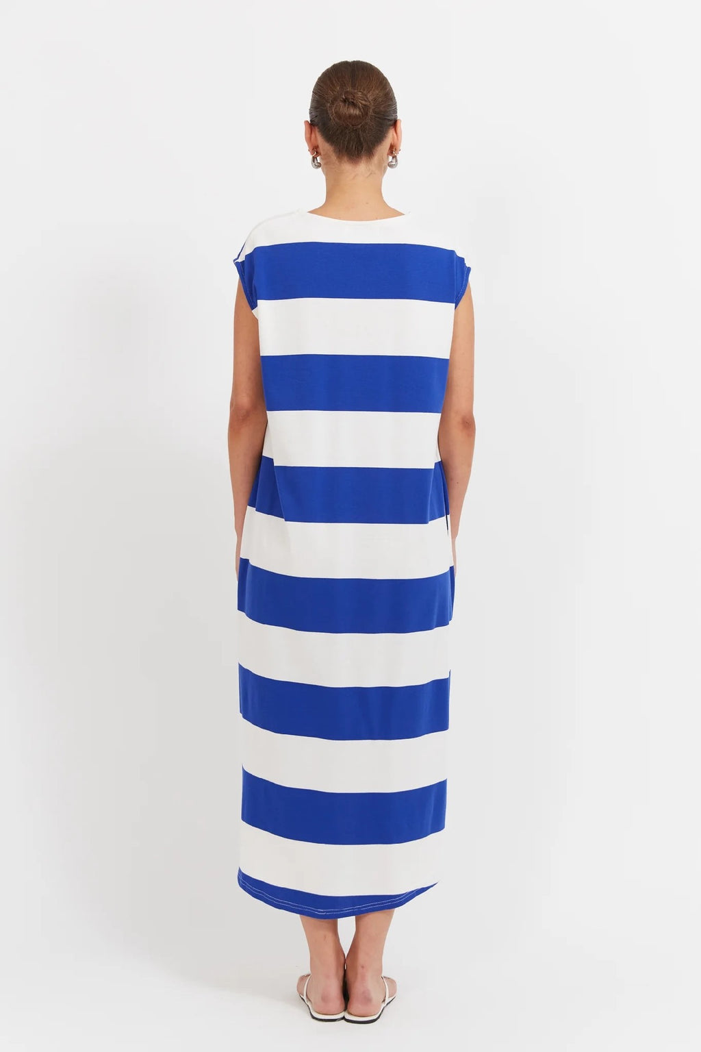 Haven - Jardin Stripe Tshirt Dress Azul [sz:m]
