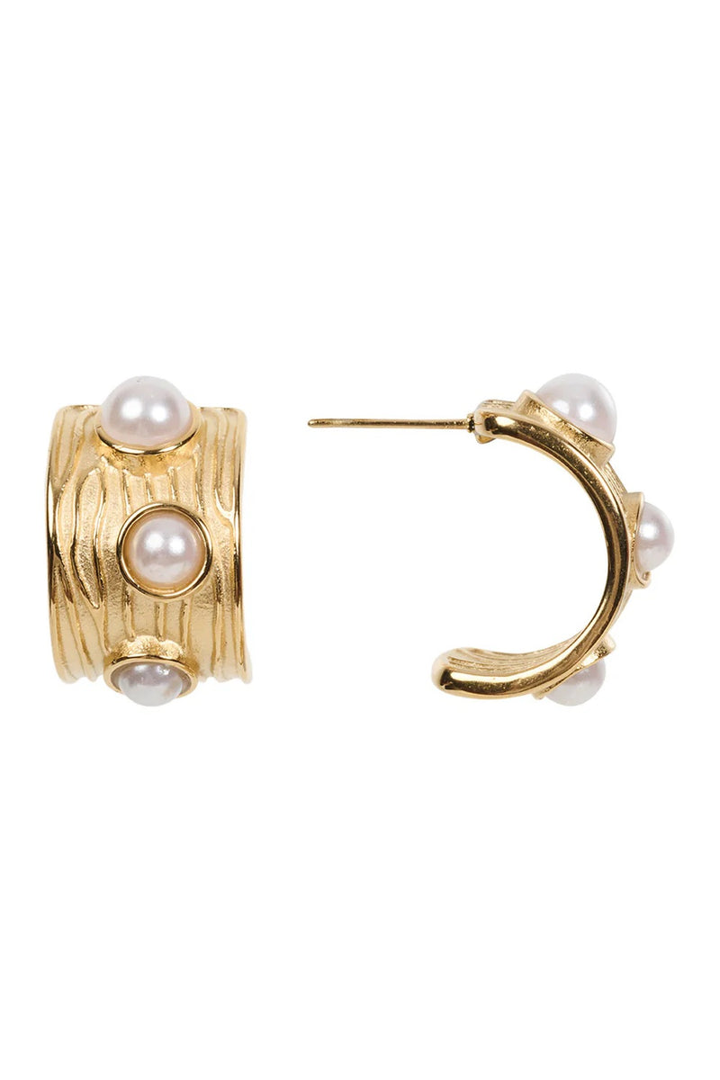 Eb And Ive - Neri Earring Pearl Gold