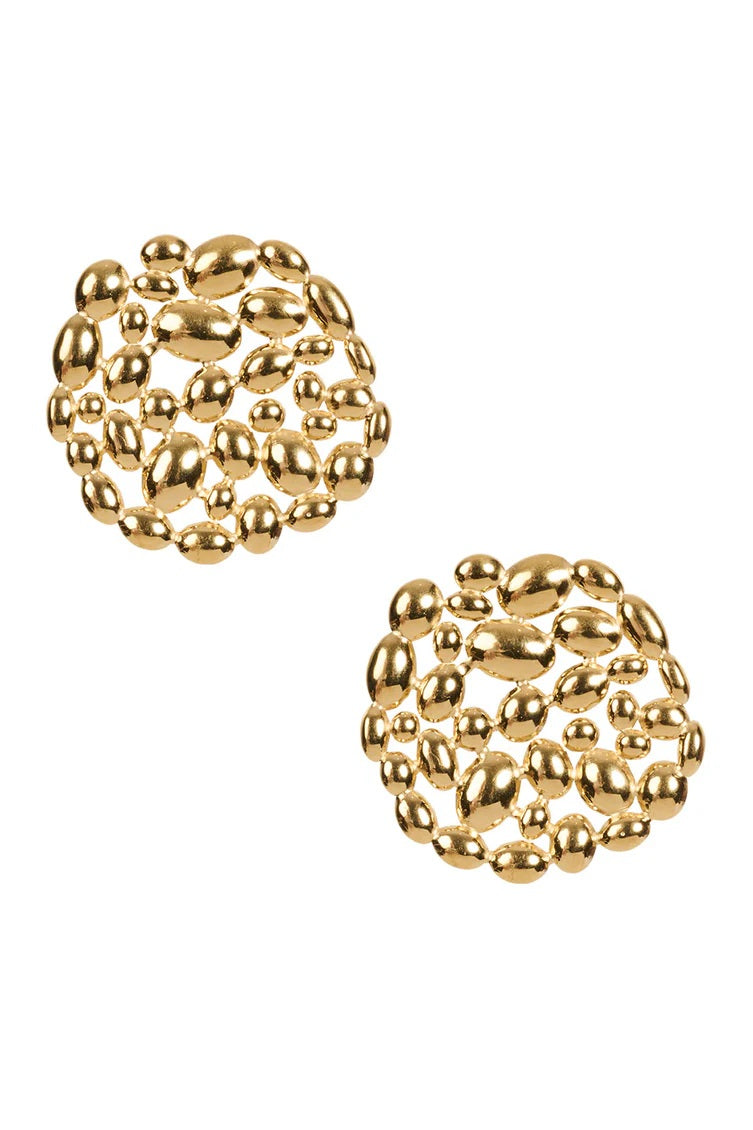 Haven - Brasilla Gold Circle Earring