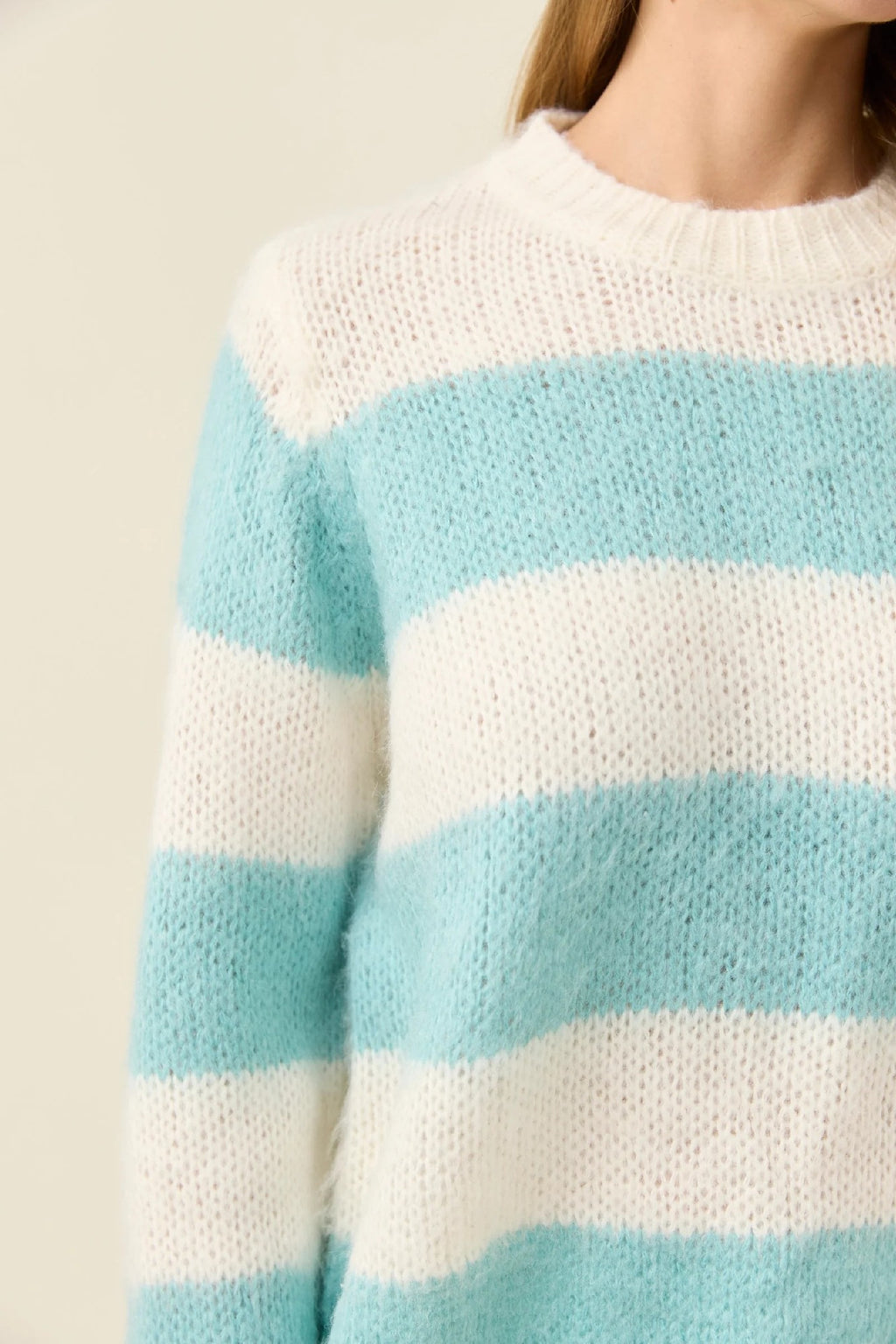 Isle Of Mine - Pallas Stripe Jumper Ice Blue [sz:xs]