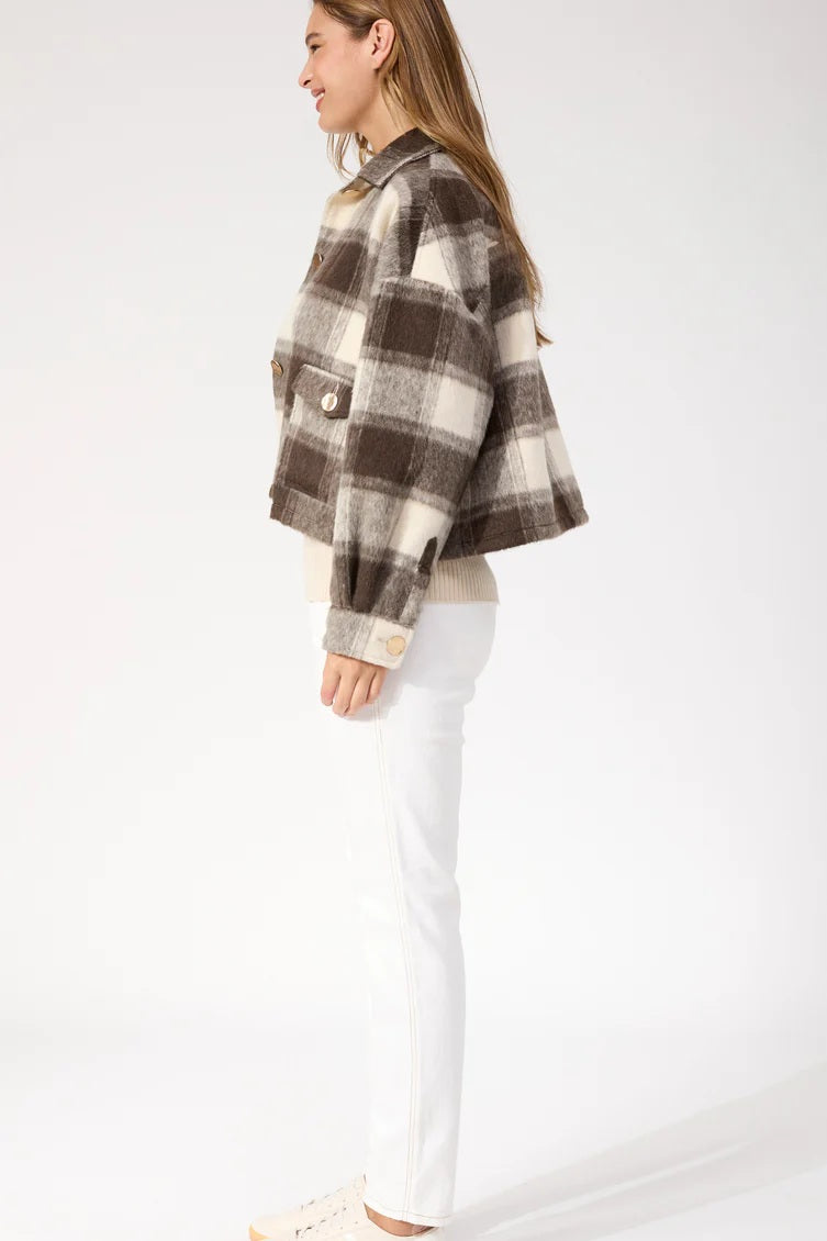 Haven - Fargo Cropped Jacket Brown [sz:s]