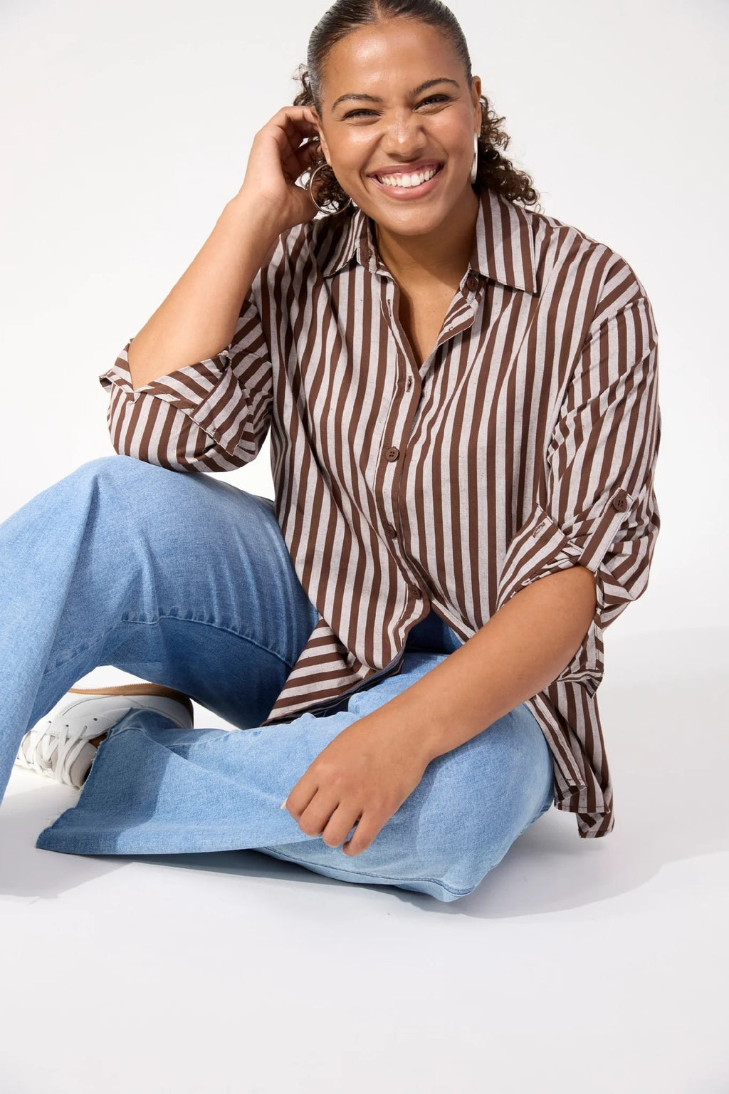 Haven - Monterosa Stripe Shirt Brown [sz:xs]