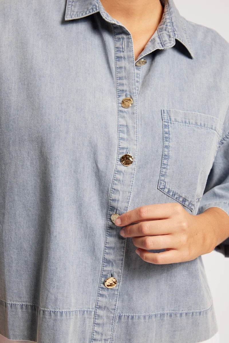 Eb & Ive - Roam Shirt Denim [sz:s]