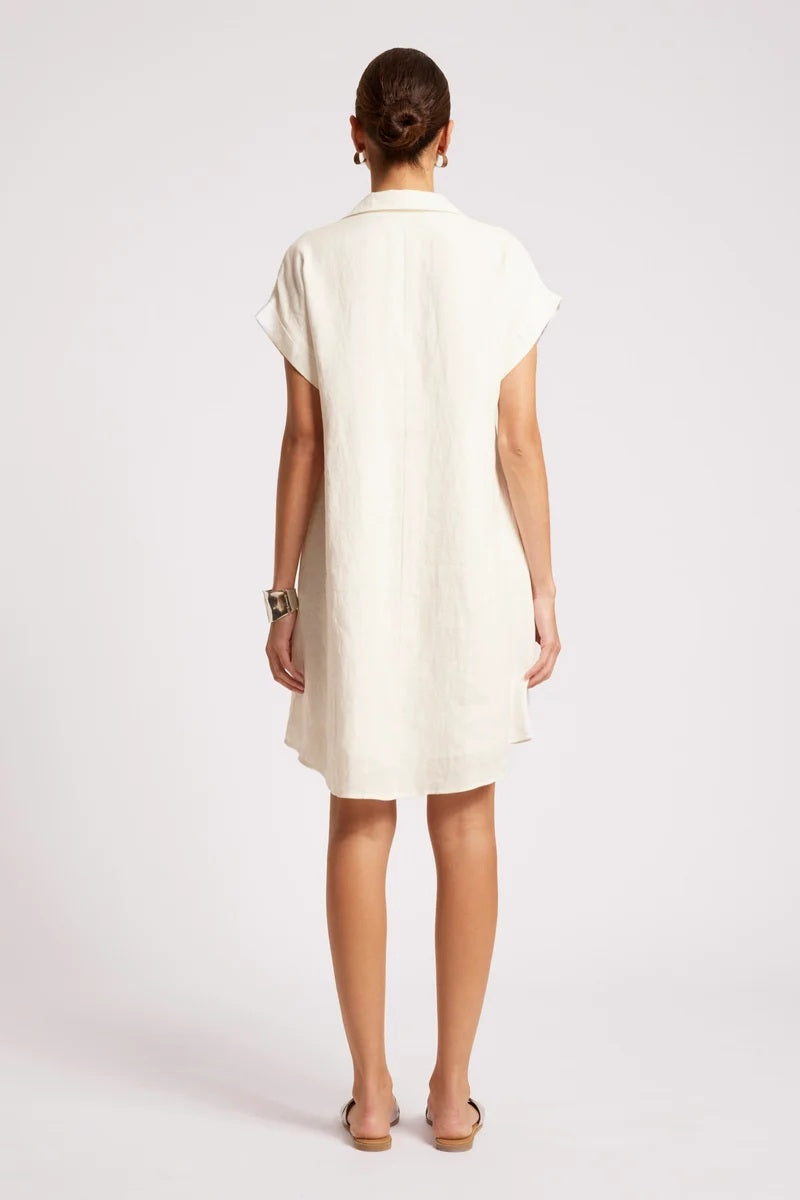 Eb & Ive - Maris Shirt Dress White [sz:s]