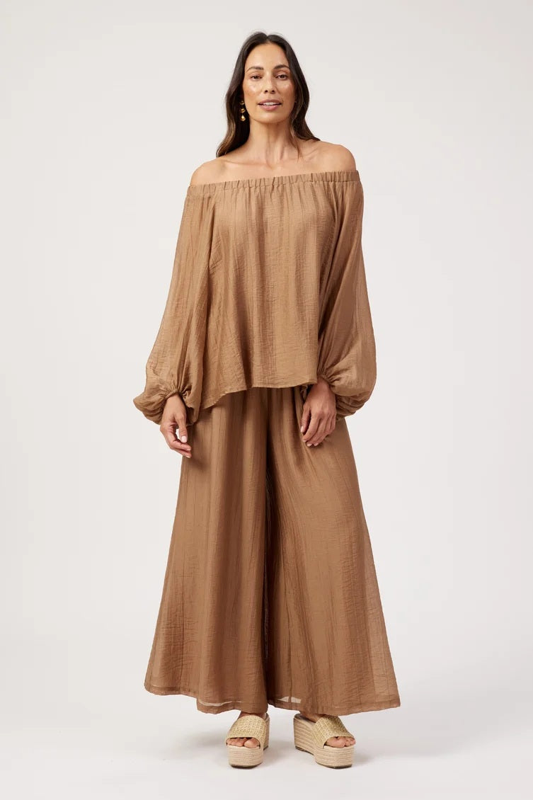Haven - Kenya Off The Shoulder Top Wheat [sz:xs]