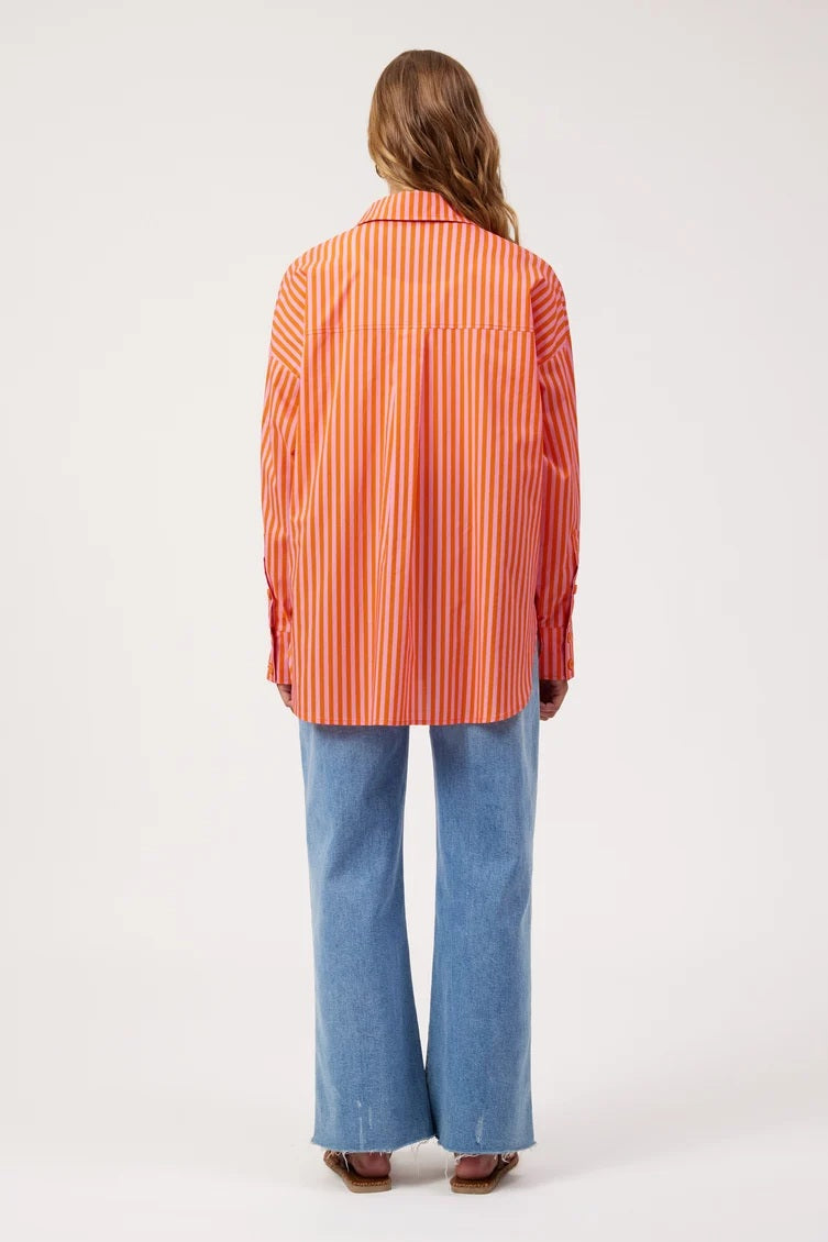 Haven - Mykonos Stripe Shirt Pink