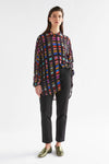 Elk The Label - Eir Sheer Shirt Tessela Print [sz:10]