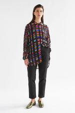 Elk The Label - Eir Sheer Shirt Tessela Print [sz:10]