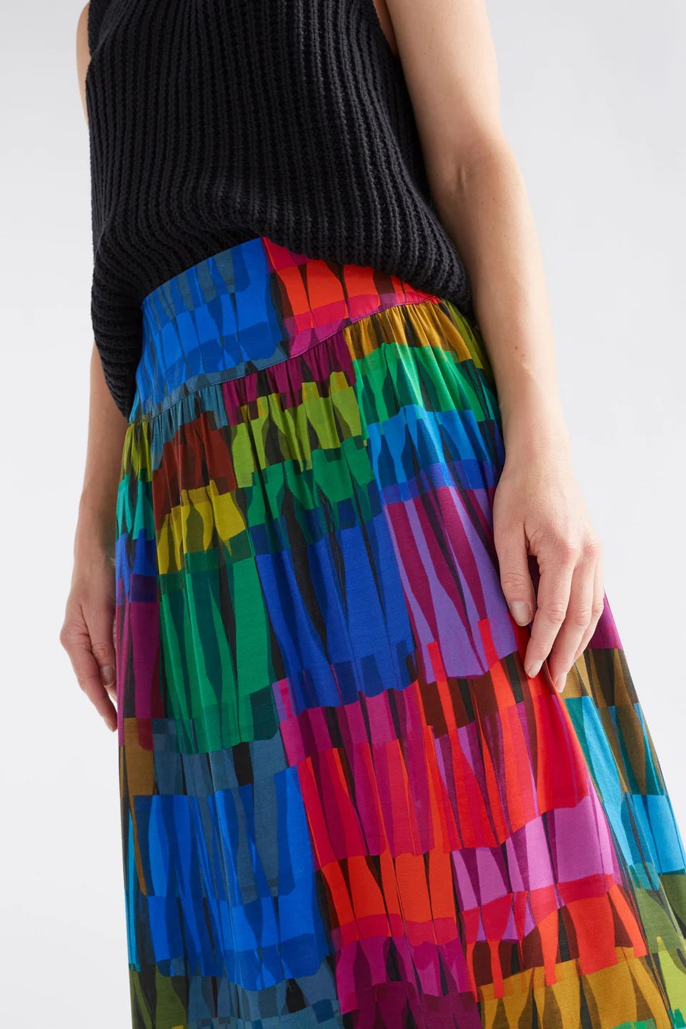 Elk The Label - Reva Skirt Lind Dark Print [sz:10]